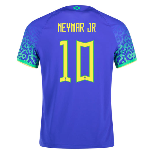 Neymar Jr #10 Brazil Away Soccer Jersey 2022/23