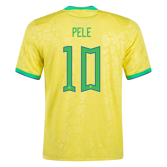 Pele #10 Brazil Home Soccer Jersey 2022/23