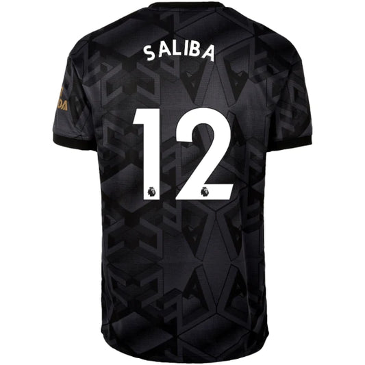 Saliba #12 Arsenal Away Soccer Jersey 22/2023