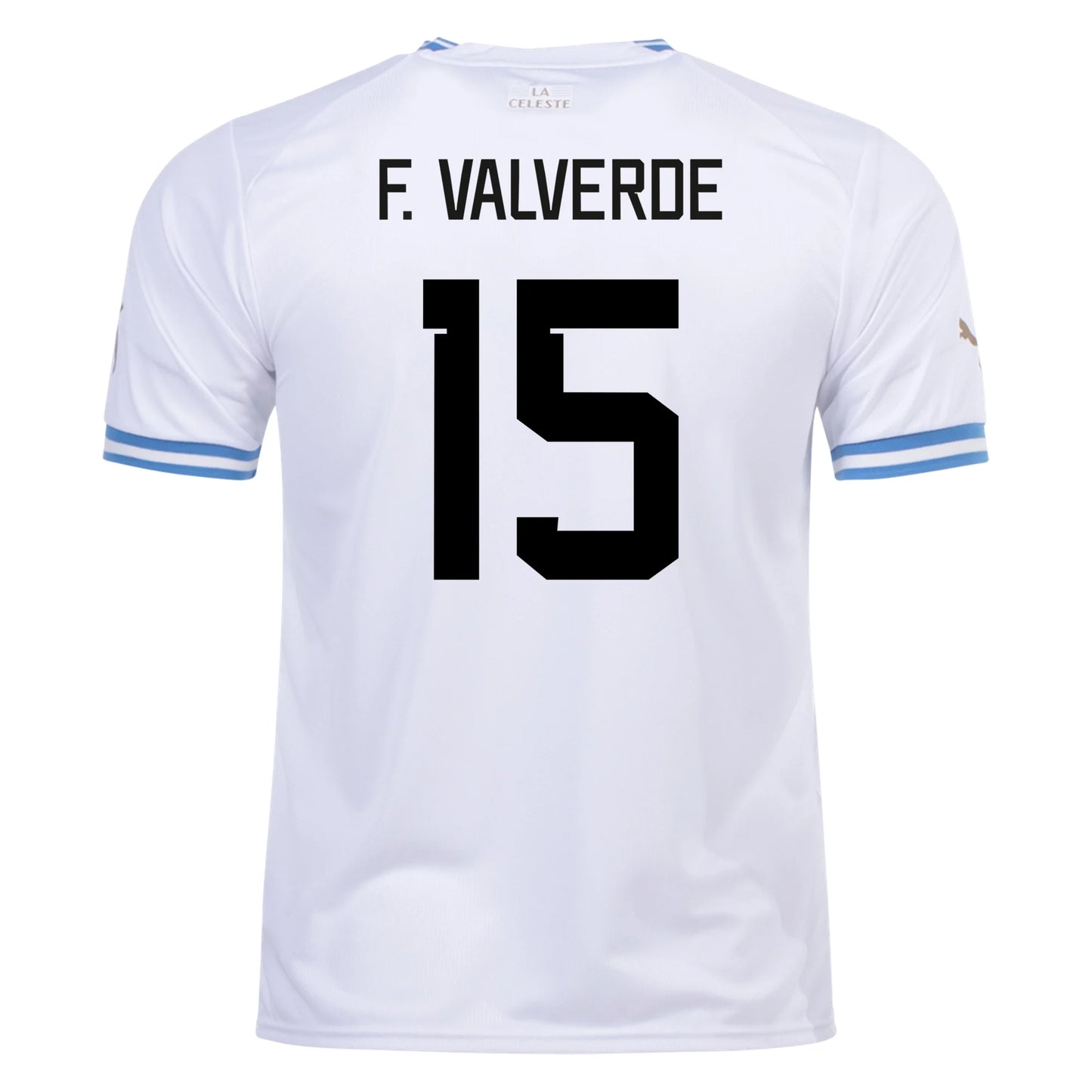 Valverde #15 Uruguay Away Soccer Jersey 2022/23