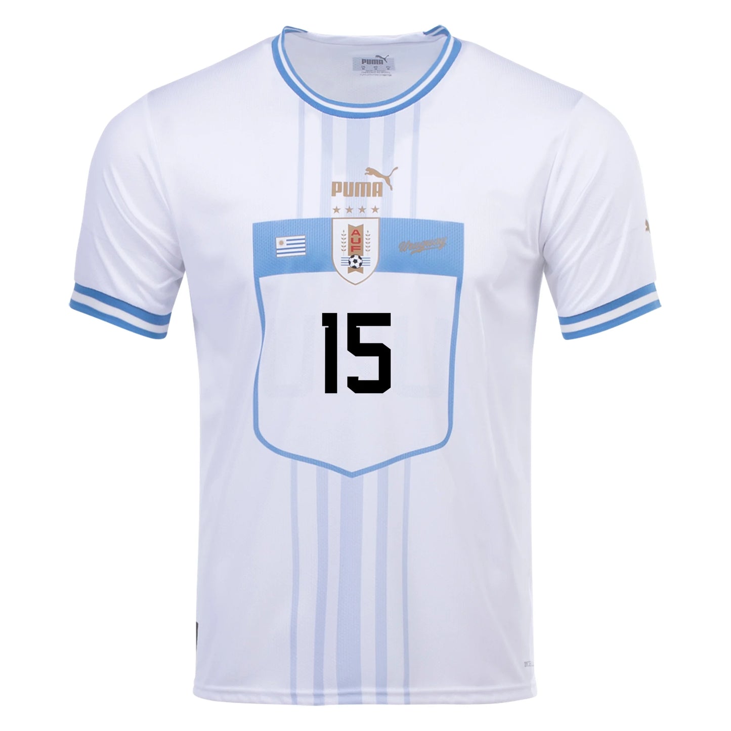 Valverde #15 Uruguay Away Soccer Jersey 2022/23