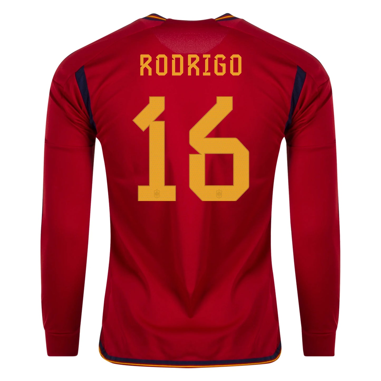 Rodrigo #16 Spain Home Long Soccer Jersey 2022/23