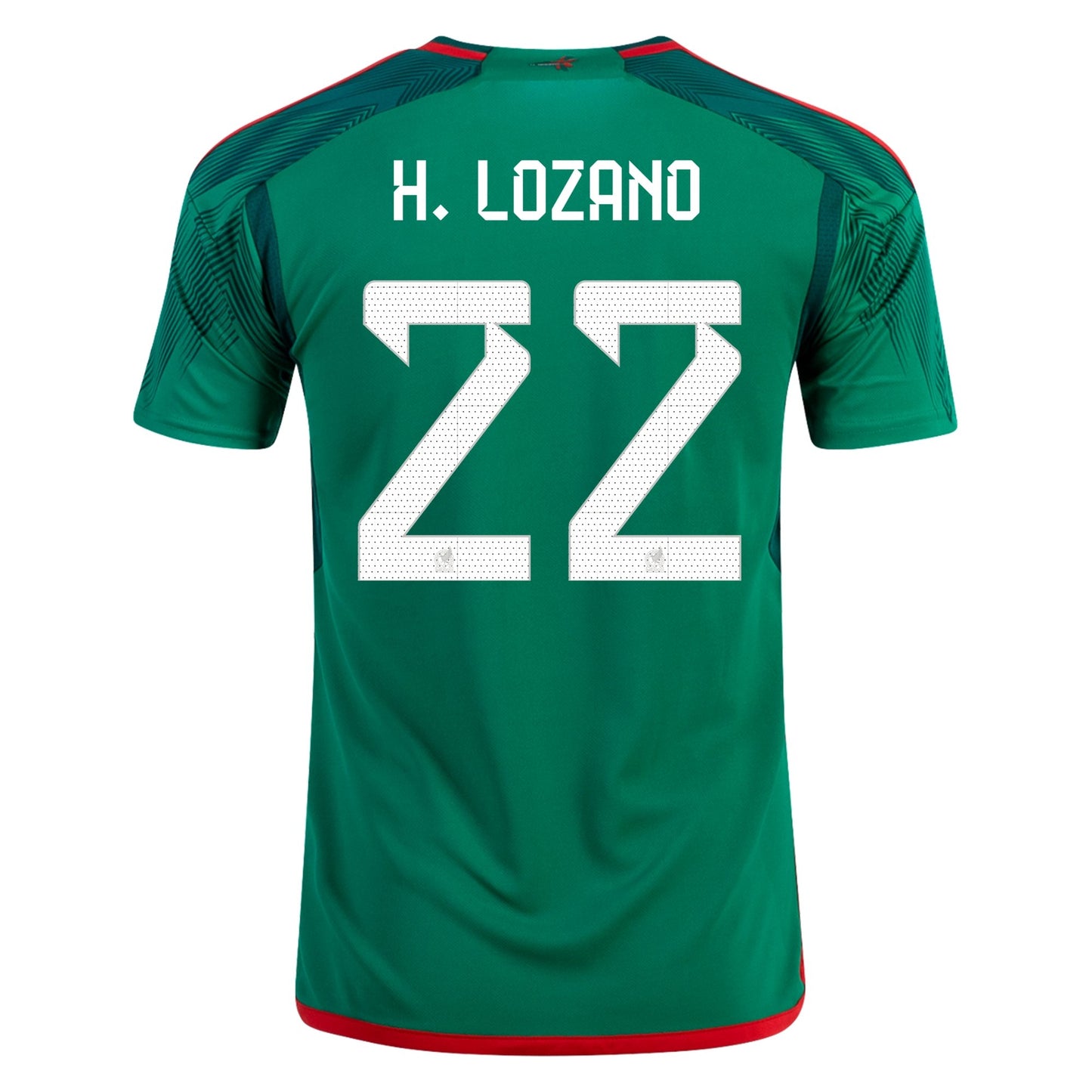 H Lozano #22 Mexico Home Soccer Jersey 2022/23