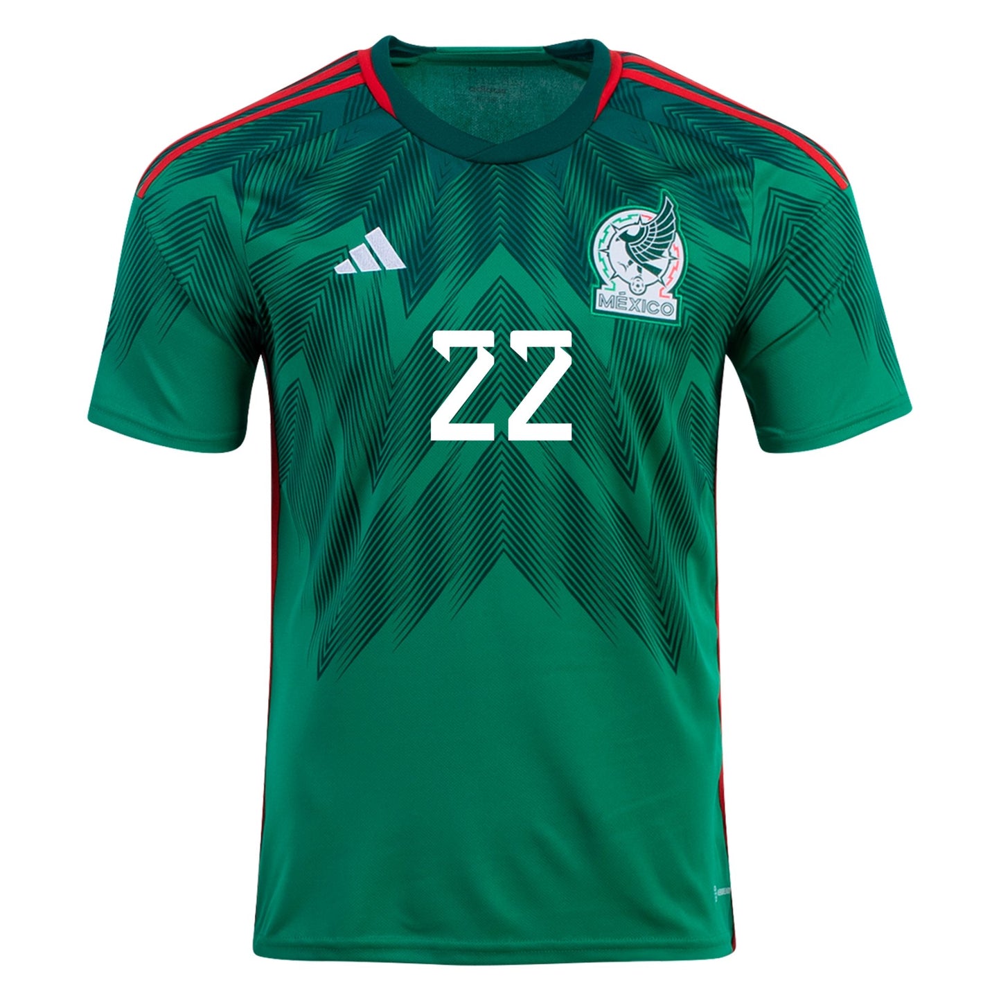 H Lozano #22 Mexico Home Soccer Jersey 2022/23