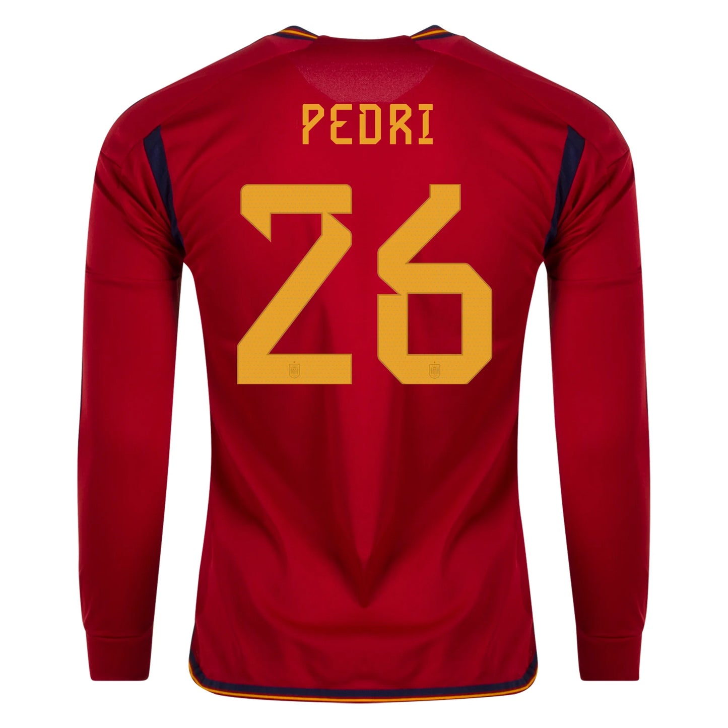 Pedri #26 Spain Home Long Soccer Jersey 2022/23