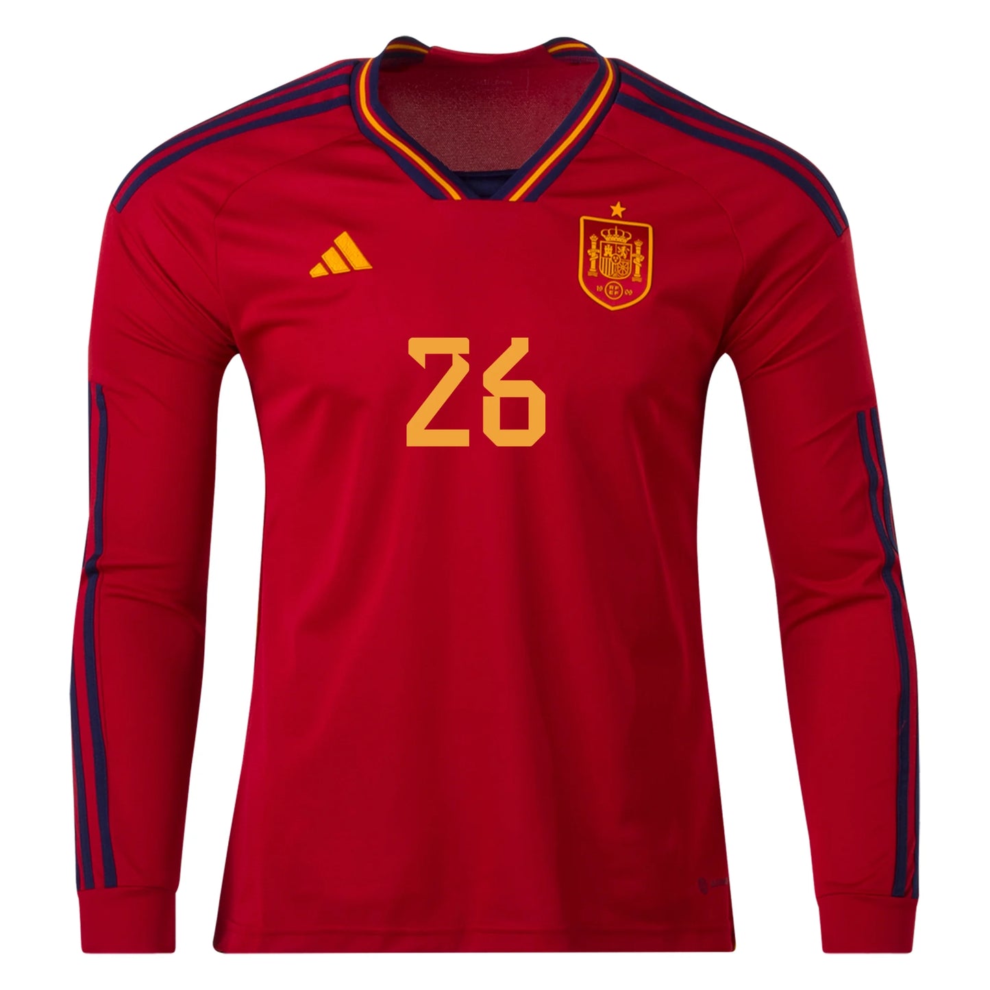 Pedri #26 Spain Home Long Soccer Jersey 2022/23