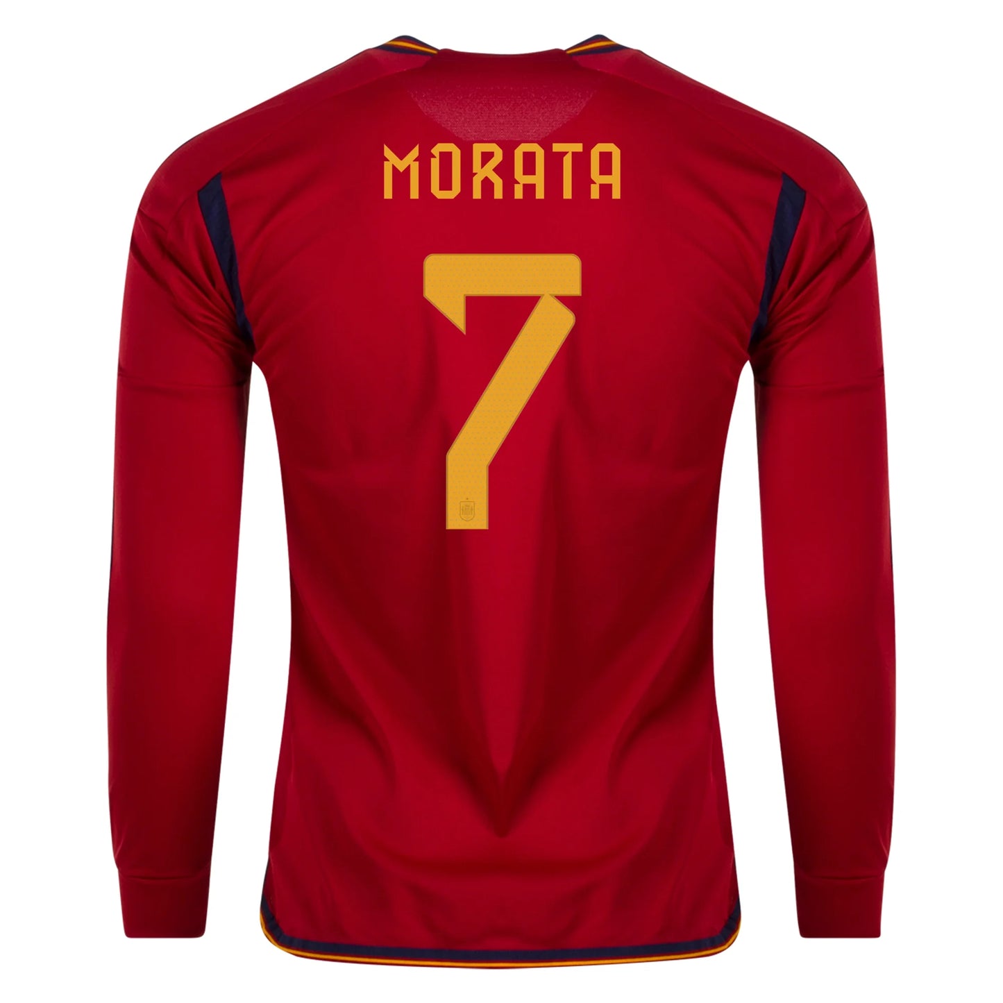 Morata #7 Spain Home Long Soccer Jersey 2022/23