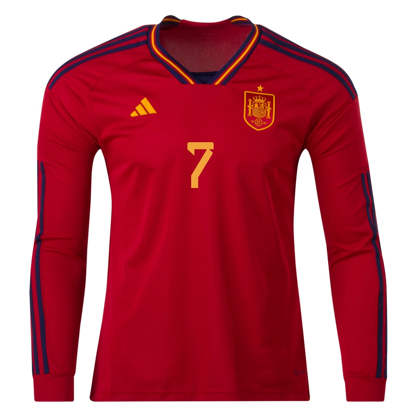 Morata #7 Spain Home Long Soccer Jersey 2022/23