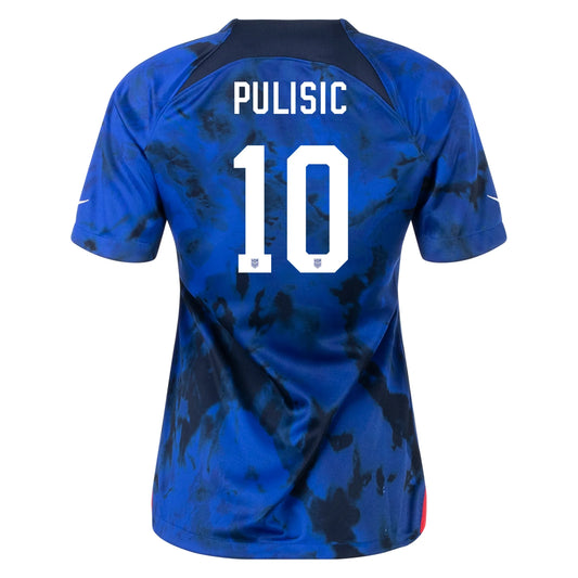 Pulisic #10 USA Away Women Soccer Jersey 2022/23