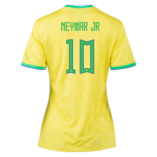 Neymar Jr #10 Brazil Home Women Soccer Jersey 2022/23